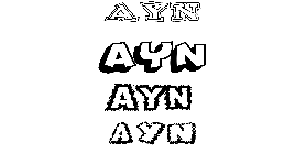 Coloriage Ayn