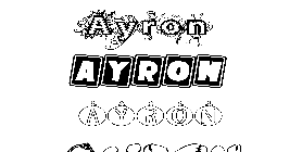 Coloriage Ayron