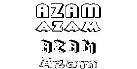 Coloriage Azam