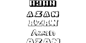 Coloriage Azan