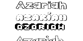 Coloriage Azariah