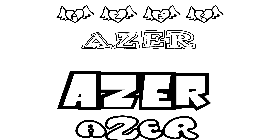 Coloriage Azer