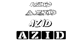 Coloriage Azid