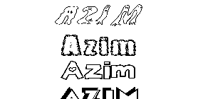 Coloriage Azim
