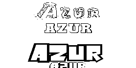 Coloriage Azur