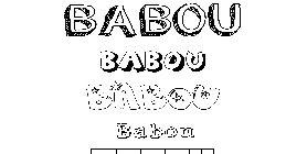 Coloriage Babou