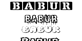 Coloriage Babur