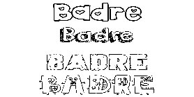 Coloriage Badre