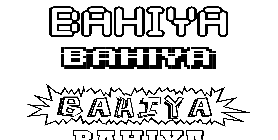 Coloriage Bahiya