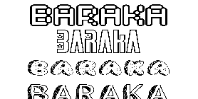 Coloriage Baraka