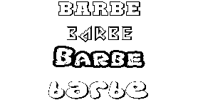 Coloriage Barbe