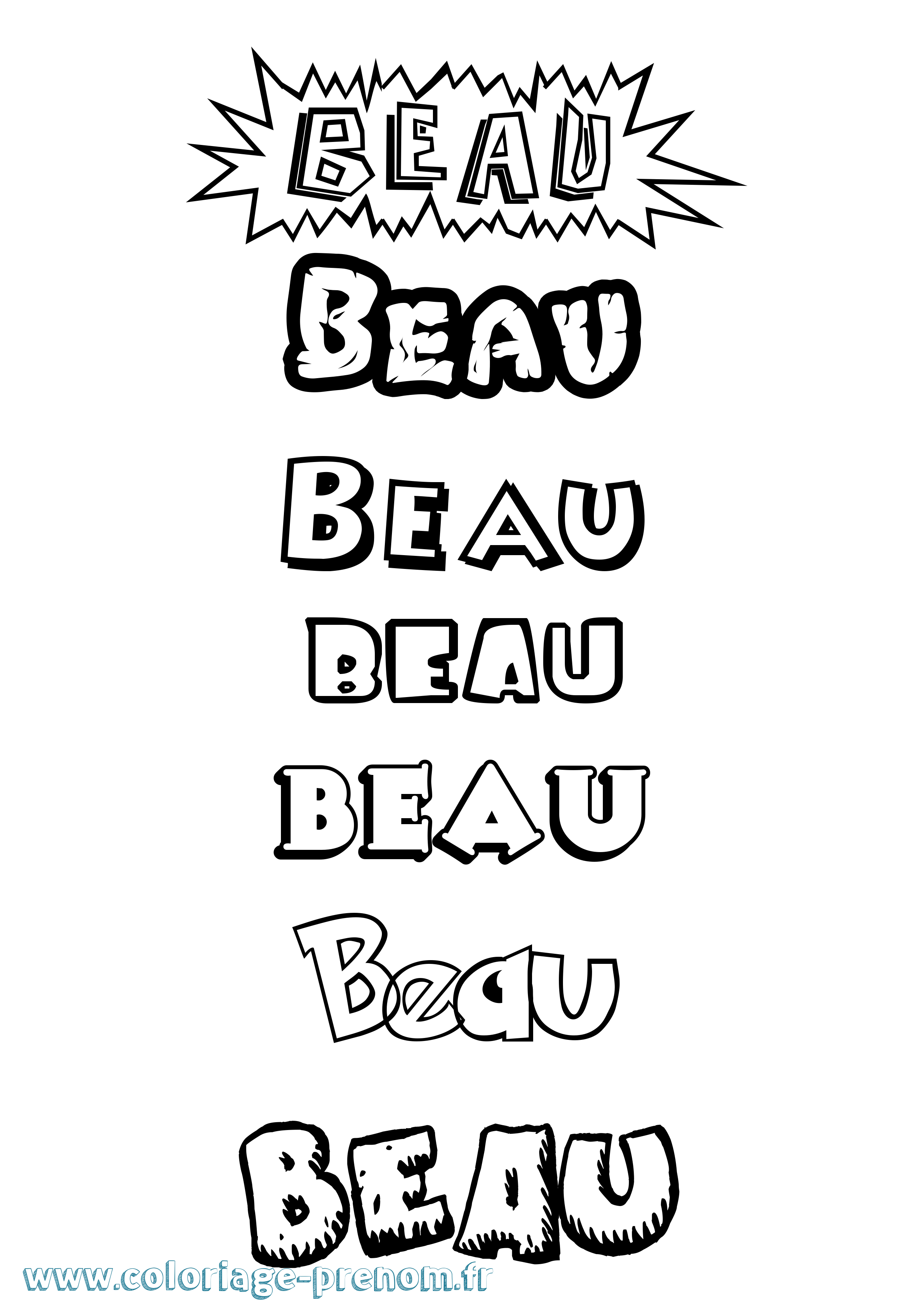 Coloriage Beau Dessin Animé Coloriage prénom Beau Dessin Animé