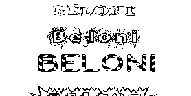 Coloriage Beloni