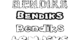 Coloriage Bendiks