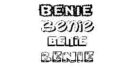 Coloriage Benie