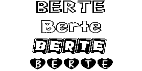 Coloriage Berte