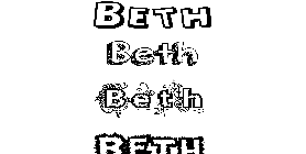 Coloriage Beth
