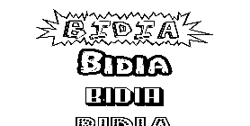 Coloriage Bidia