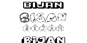 Coloriage Bijan