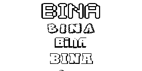 Coloriage Bina