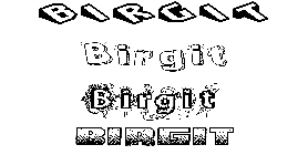 Coloriage Birgit