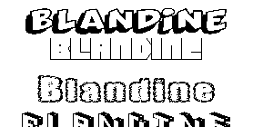 Coloriage Blandine