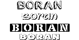 Coloriage Boran