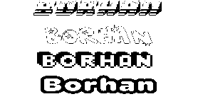 Coloriage Borhan