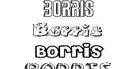 Coloriage Borris