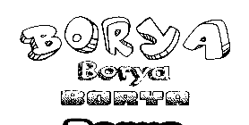 Coloriage Borya