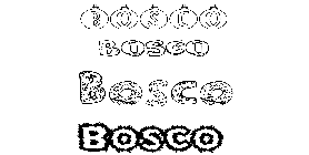 Coloriage Bosco
