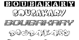 Coloriage Boubakary