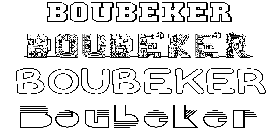 Coloriage Boubeker