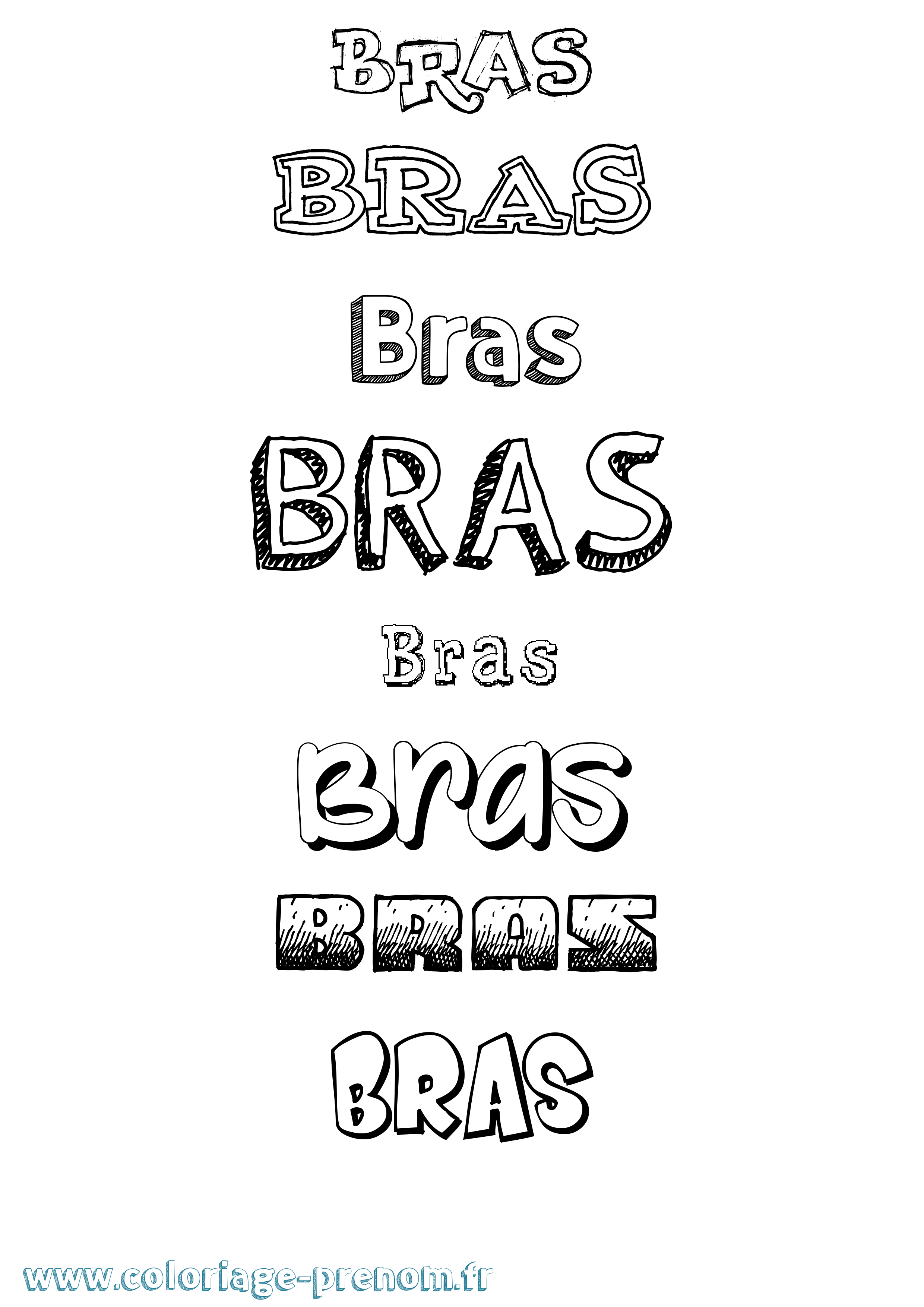 Coloriage Bras Dessiné Coloriage prénom Bras Dessiné