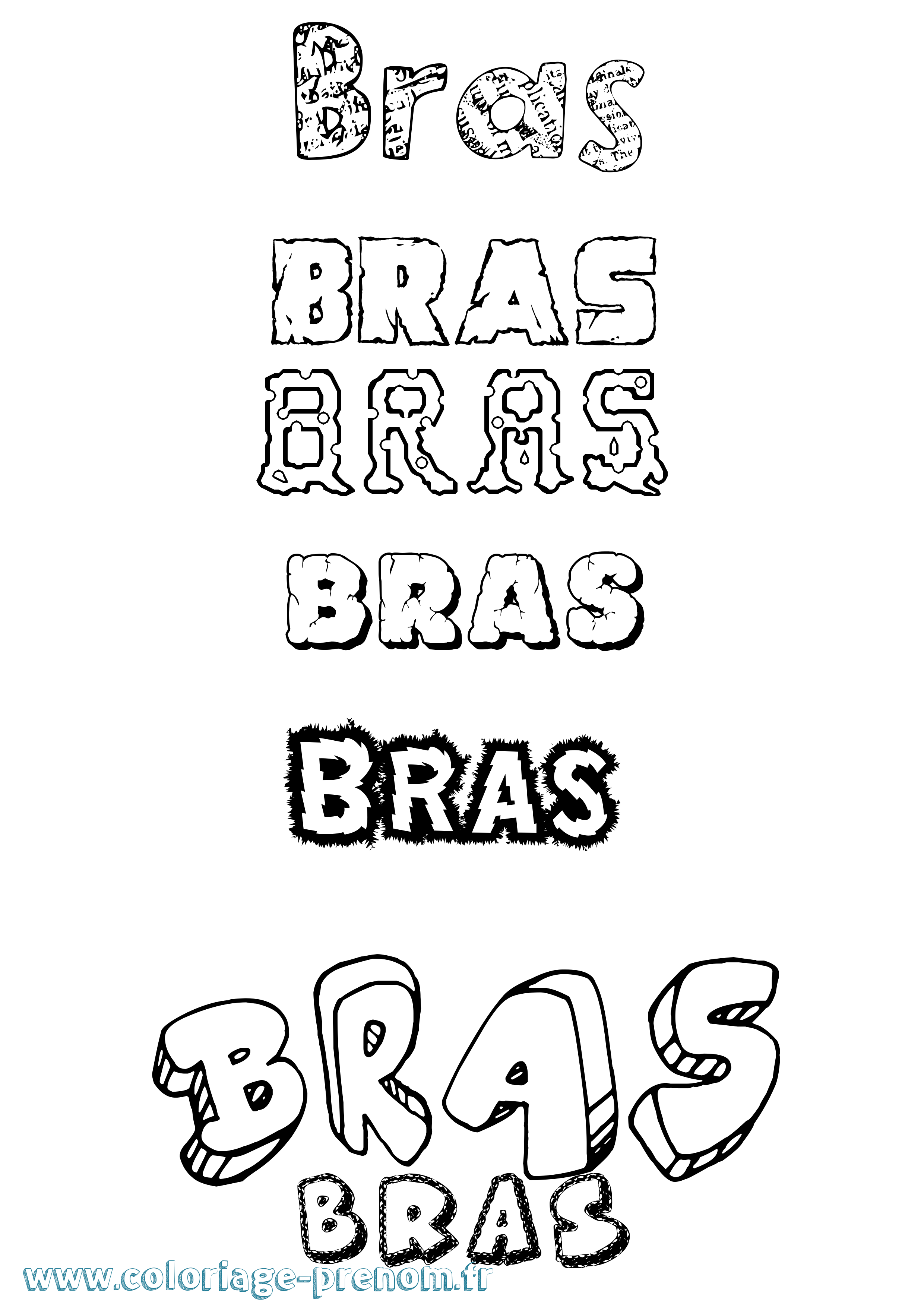 Coloriage Bras Destructuré Coloriage prénom Bras Destructuré