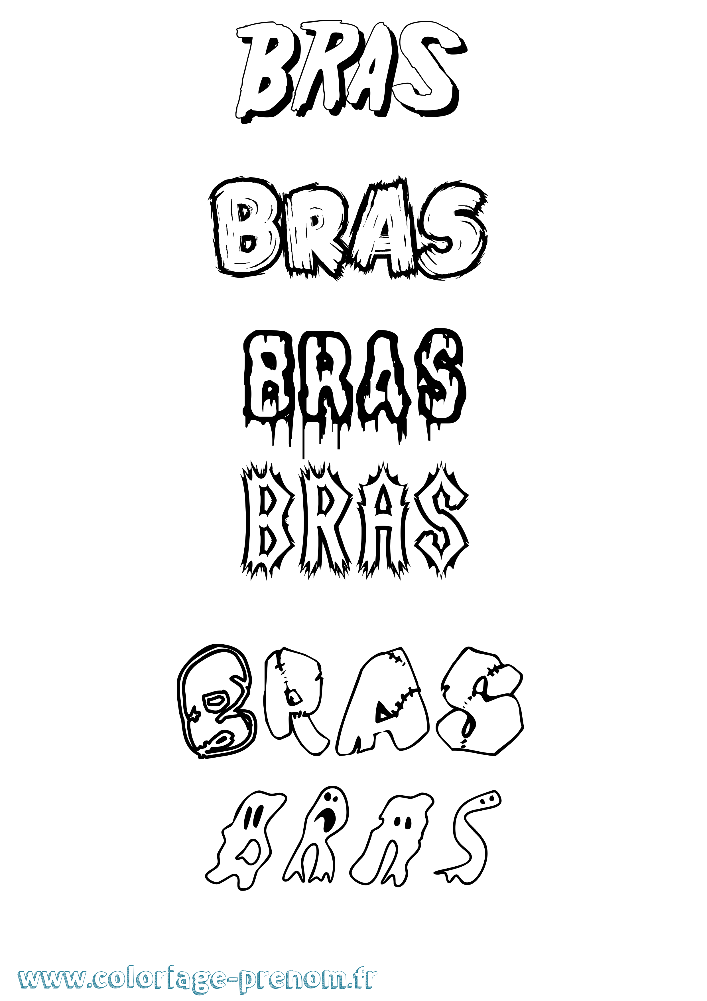 Coloriage Bras Frisson Coloriage prénom Bras Frisson