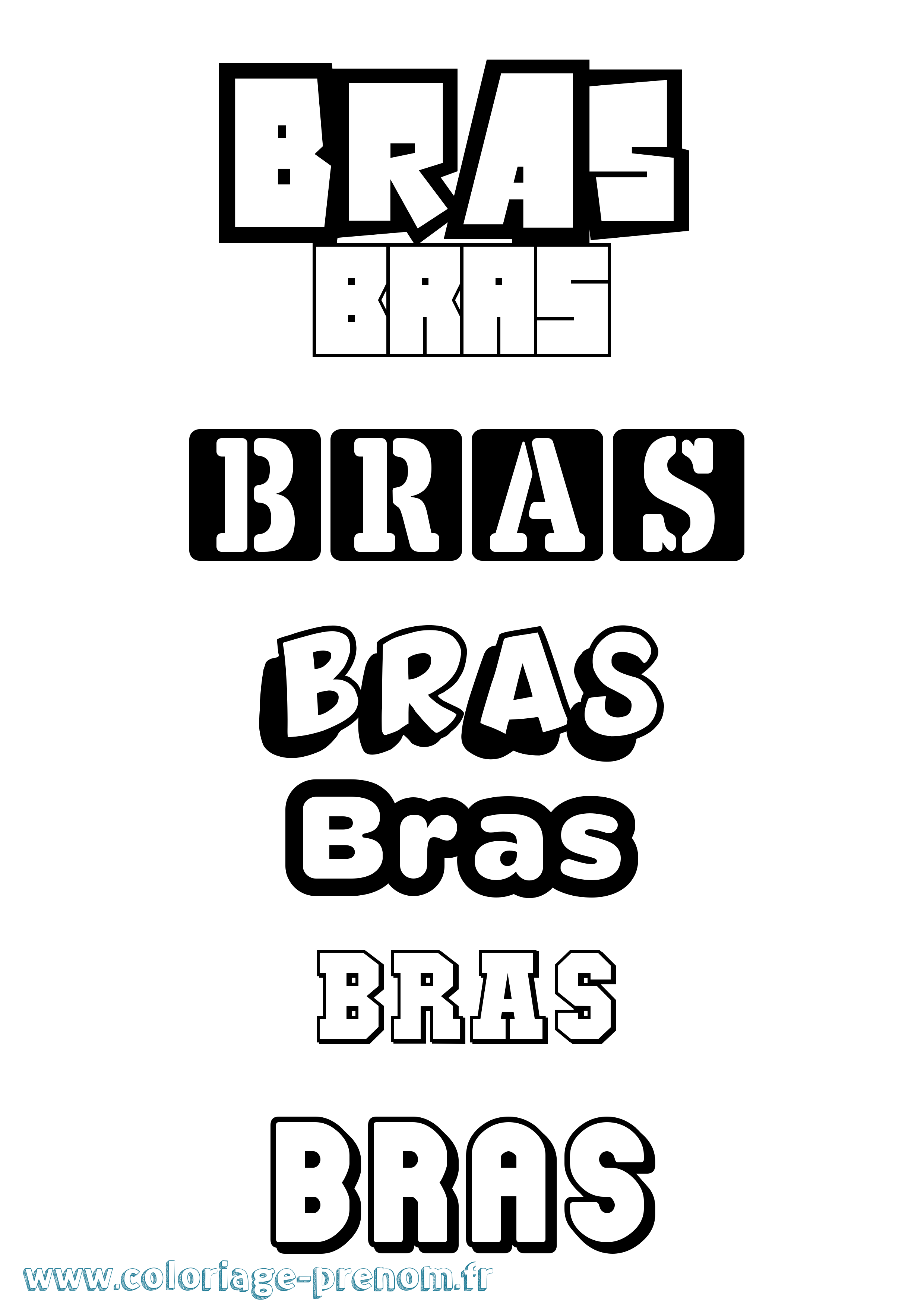 Coloriage Bras Simple Coloriage prénom Bras Simple
