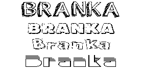 Coloriage Branka
