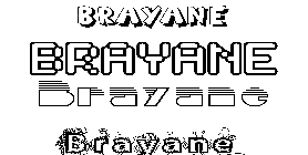 Coloriage Brayane