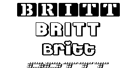 Coloriage Britt