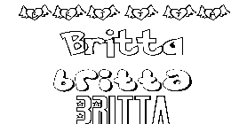 Coloriage Britta