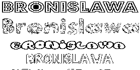 Coloriage Bronislawa