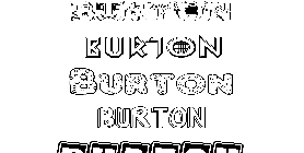 Coloriage Burton