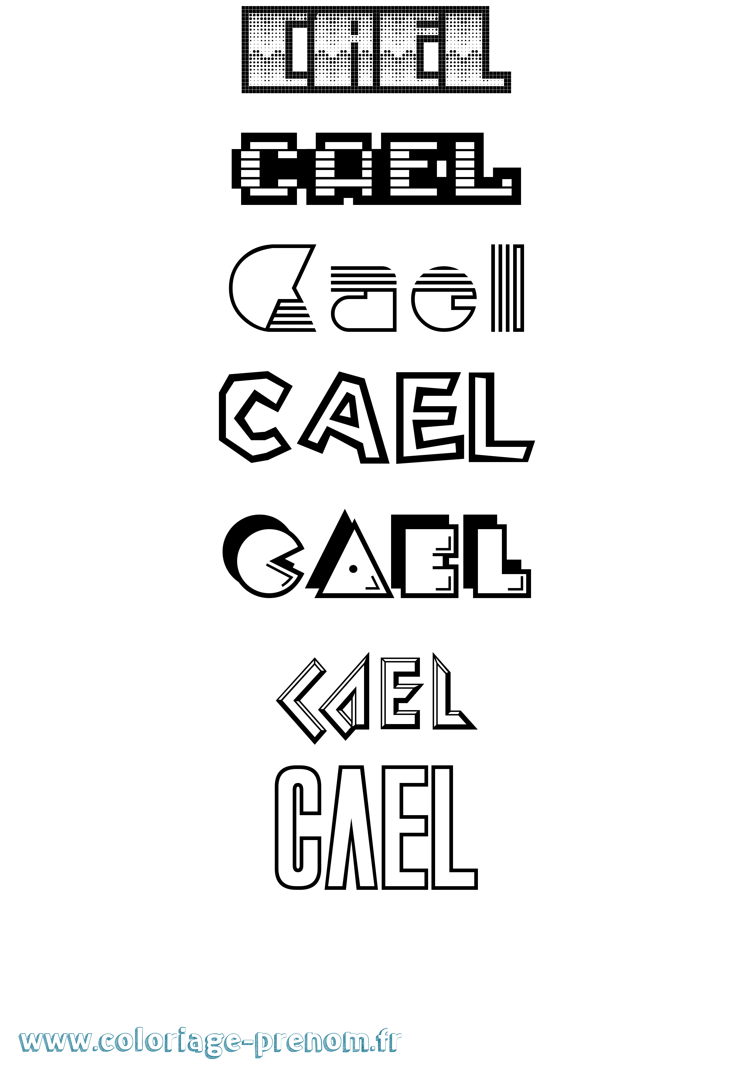 Coloriage Cael Jeux Vidéos Coloriage prénom Cael Jeux Vidéos