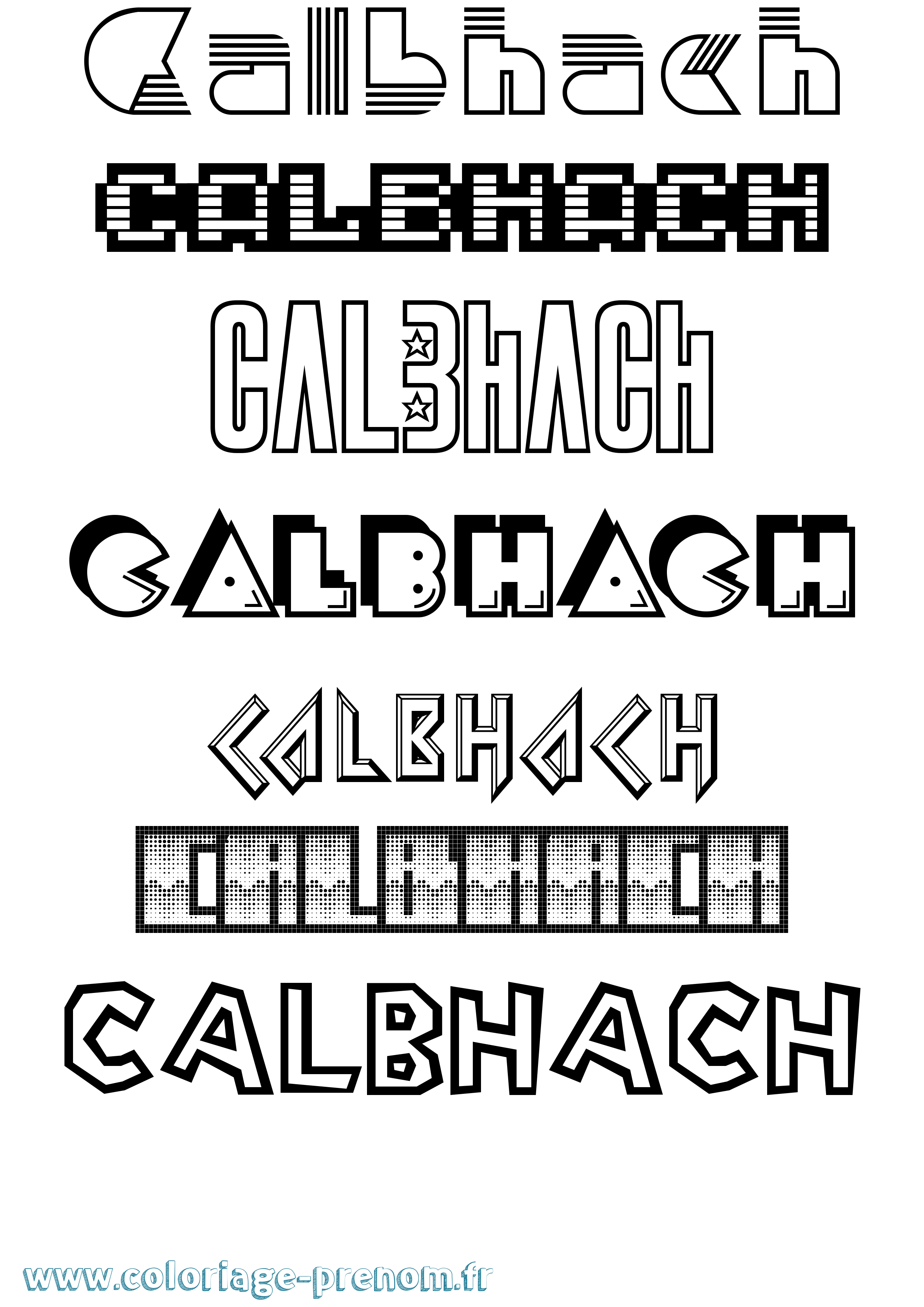 Coloriage Calbhach Jeux Vidéos Coloriage prénom Calbhach Jeux Vidéos