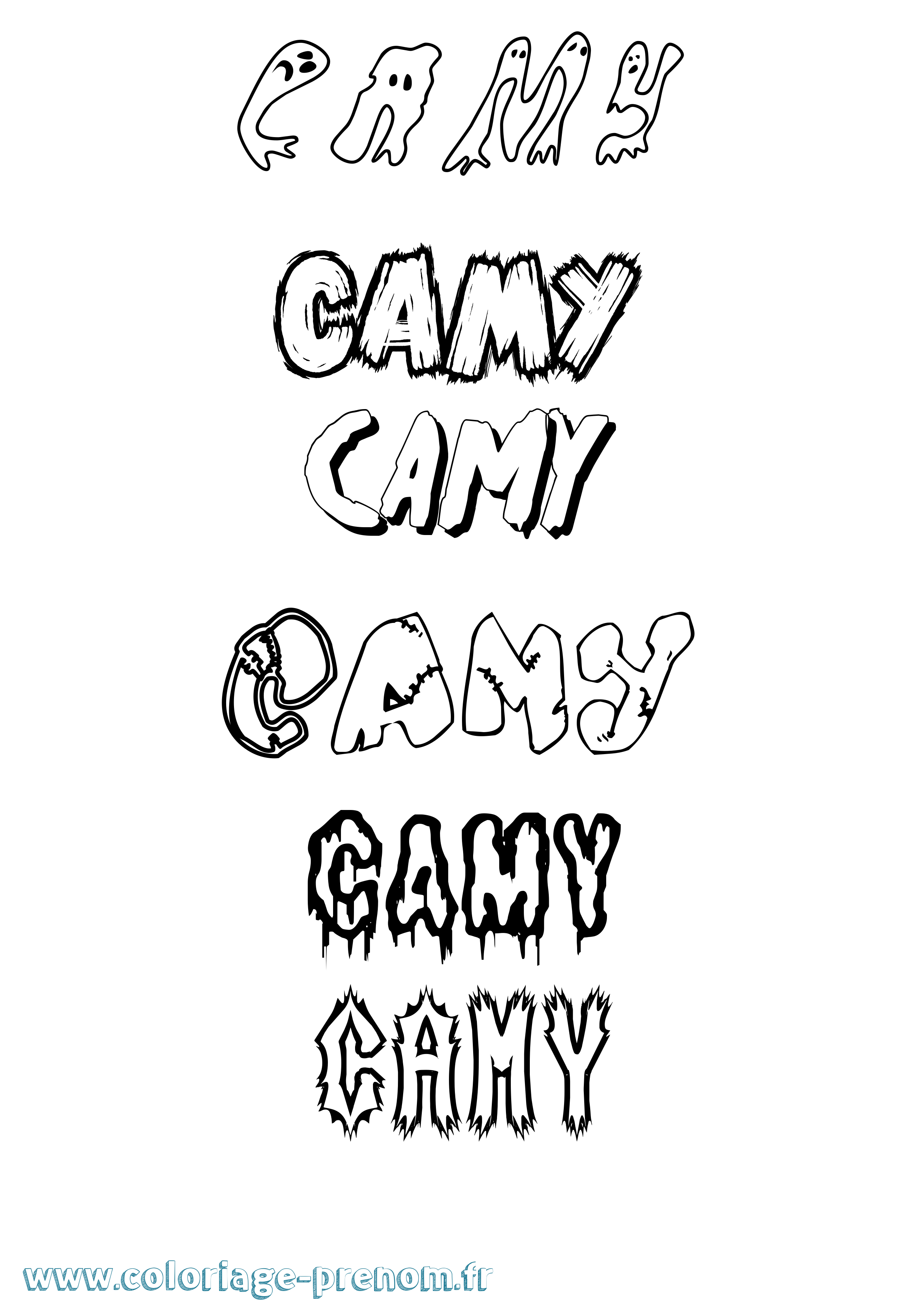 Coloriage Camy Frisson Coloriage prénom Camy Frisson