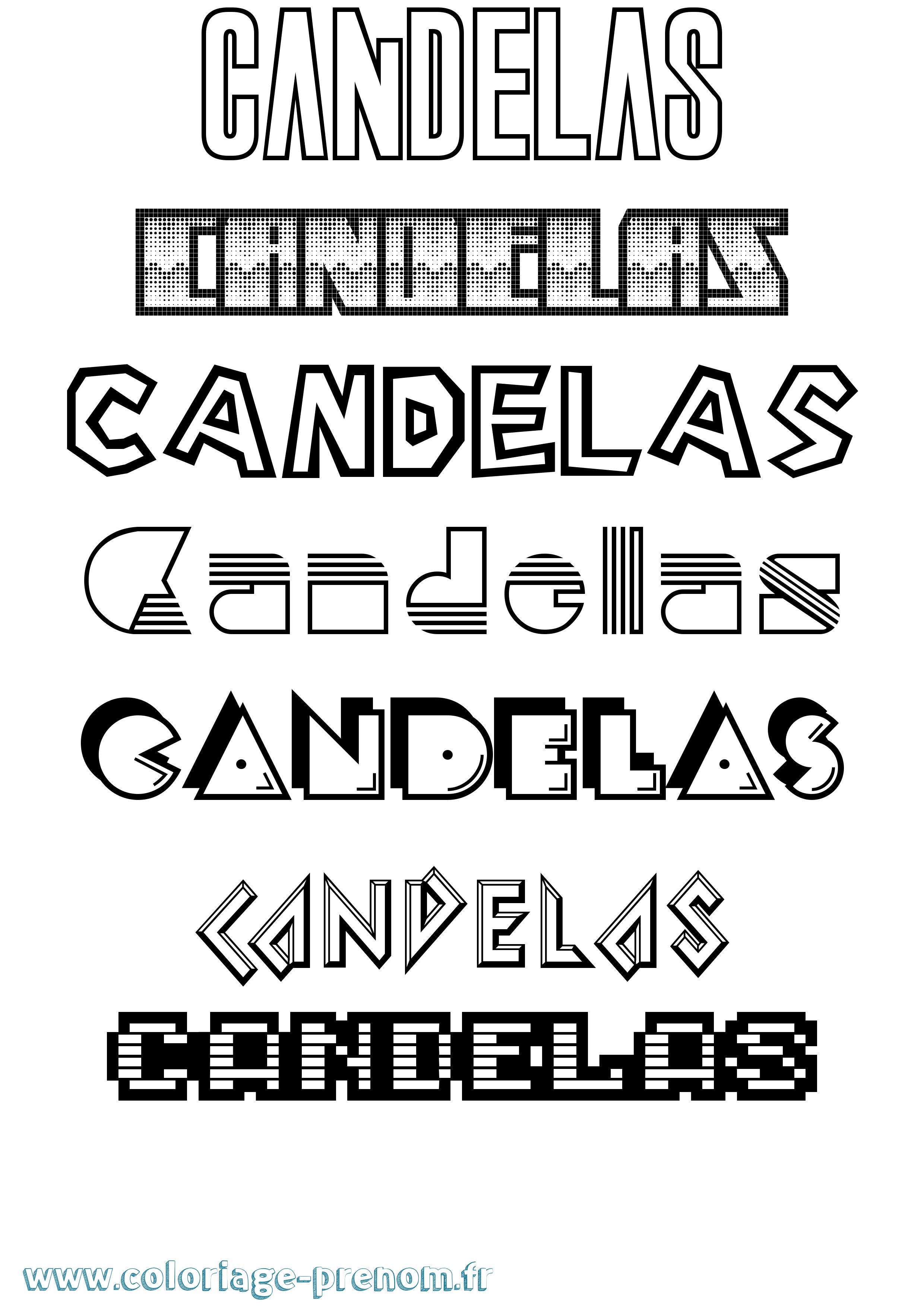 Coloriage Candelas Jeux Vidéos Coloriage prénom Candelas Jeux Vidéos