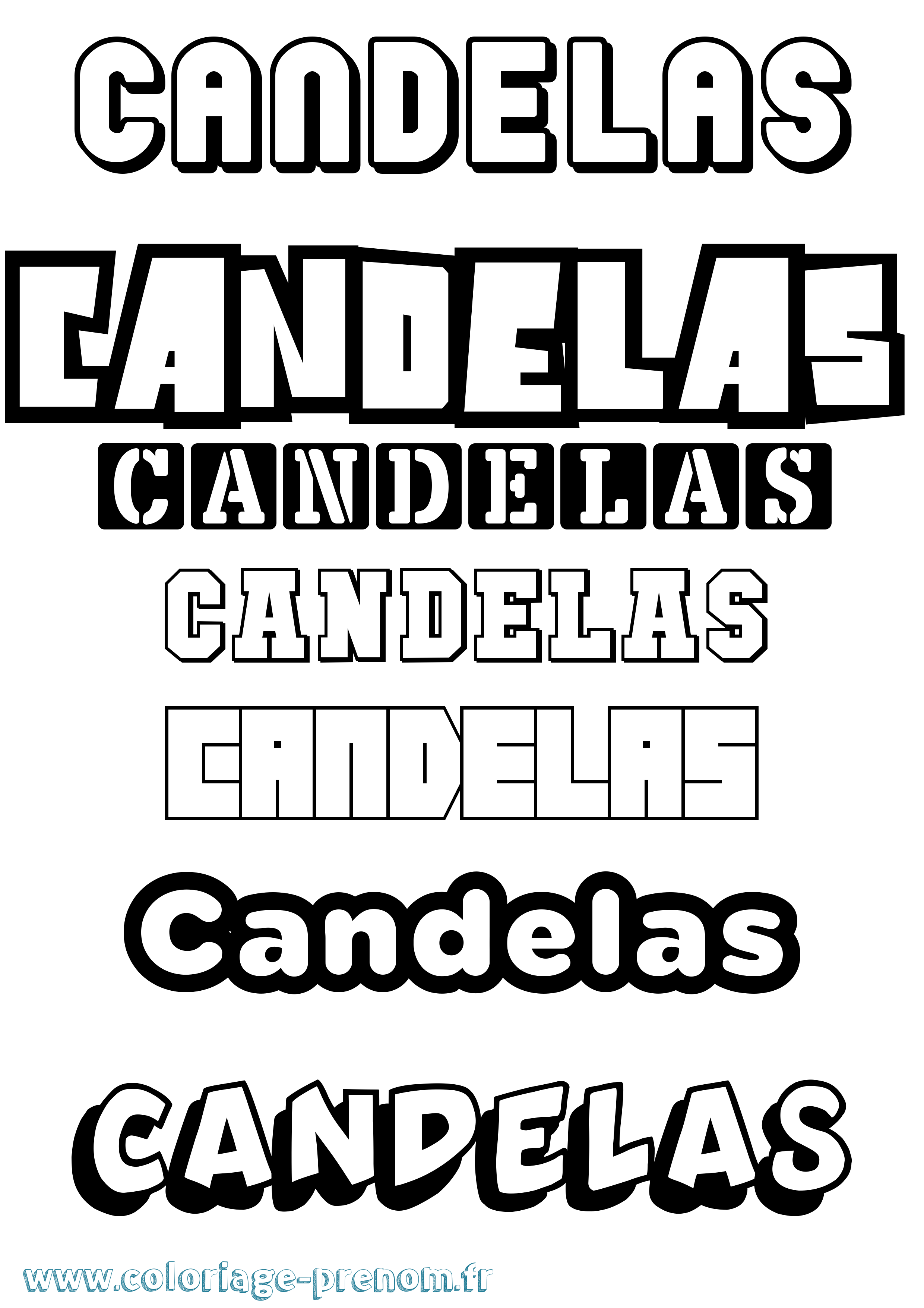 Coloriage Candelas Simple Coloriage prénom Candelas Simple