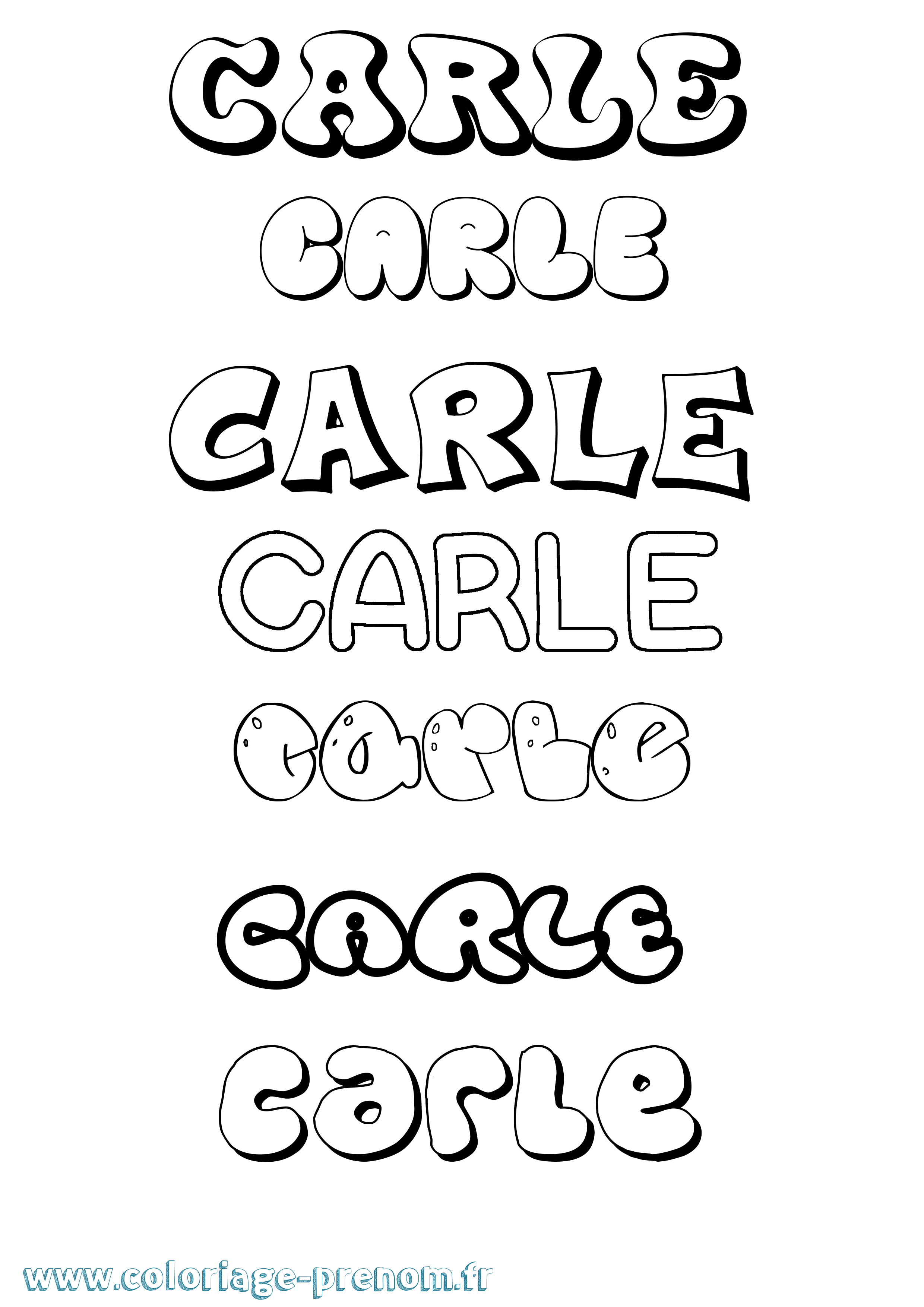 Coloriage Carle Bubble Coloriage prénom Carle Bubble