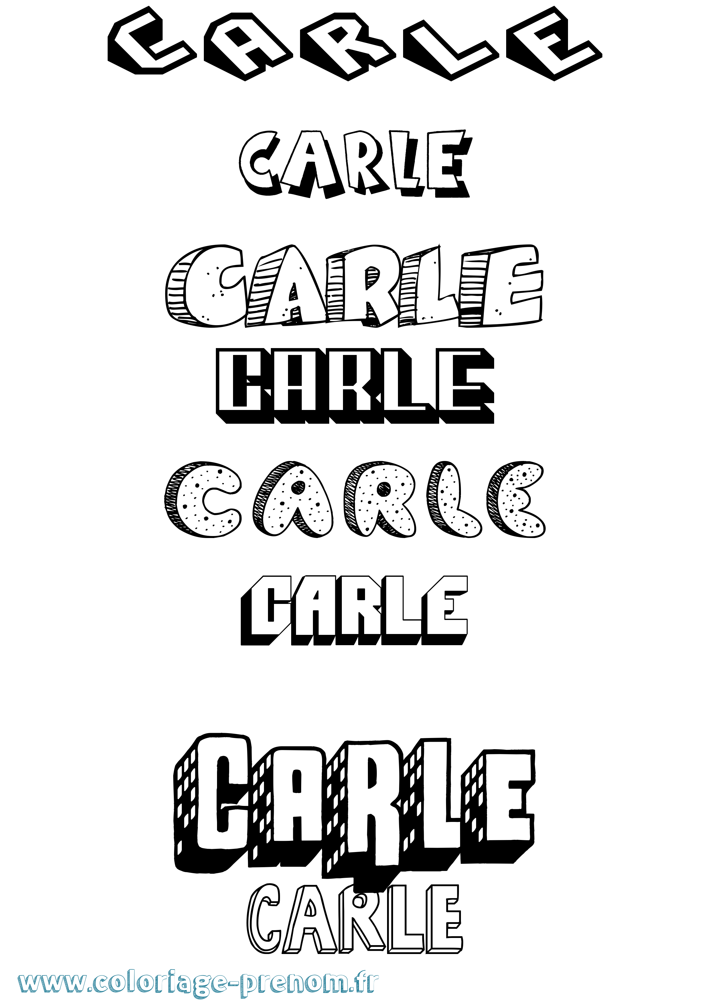 Coloriage Carle Effet 3D Coloriage prénom Carle Effet 3D